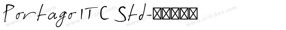 Portago ITC Std字体转换
